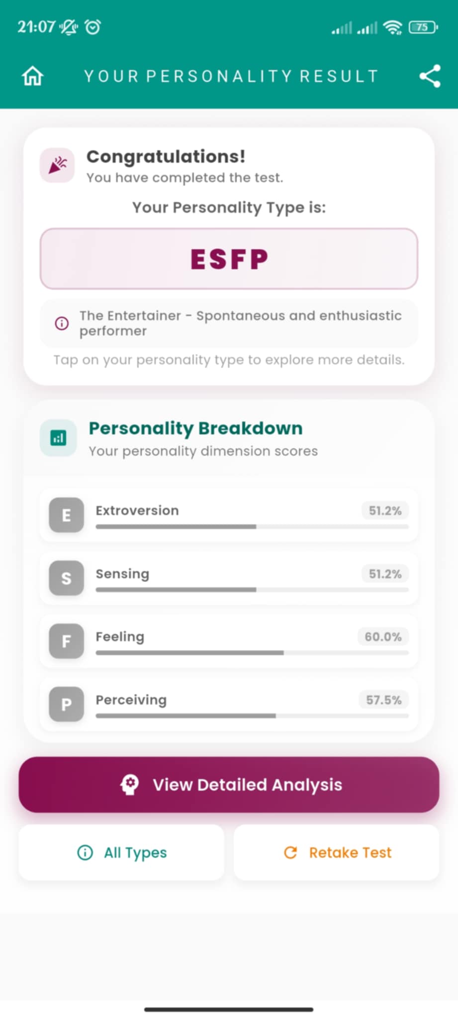 Simply Me App Screenshot